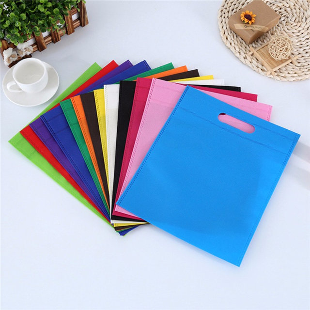 Hot sales non woven bag colorful pp nonwoven fabric supermarket nonwoven shopping bag