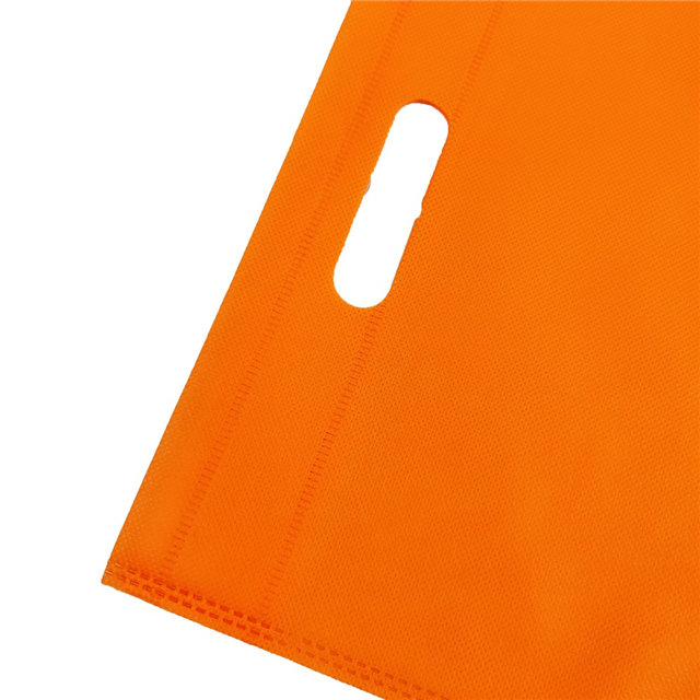 Non woven shopping D-cut bag high quality pp spunbond nonwoven fabric