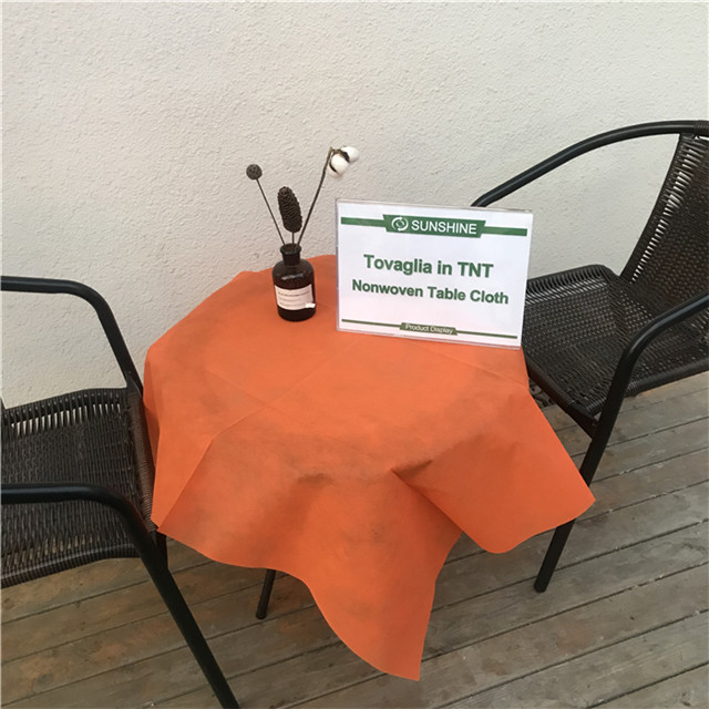 Hot Sale Factory Price TNT Disposable Pp Wedding Nonwoven Tablecloth Tovaglia