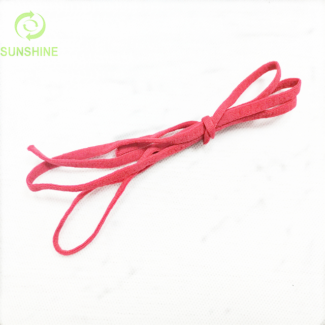White elastic rope for nonwoven material round earloop 
