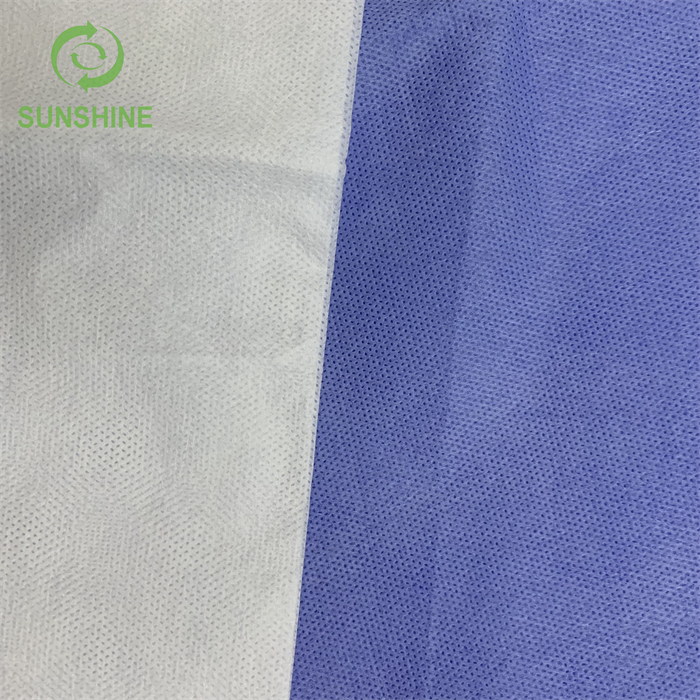 High quality 40-60gsm 100%Pp Spunbond SMS SMMS Nonwoven Fabric Cloth China Factory Price