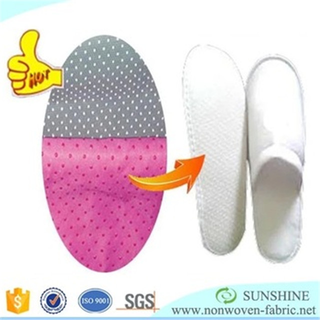 wholesale supplier Anti-slip pp+pvc nonwoven fabric non-slip fabric for shoes 