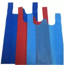 Eco-friendly & Colorful T-shirt Bag 100% Polypropylene Spunbonded Nonwoven Fabric 