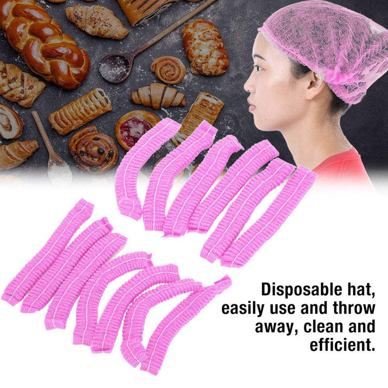 Disposable Head Cover Non-Woven Fabric Hair Caps for Hospital Salon Spa 