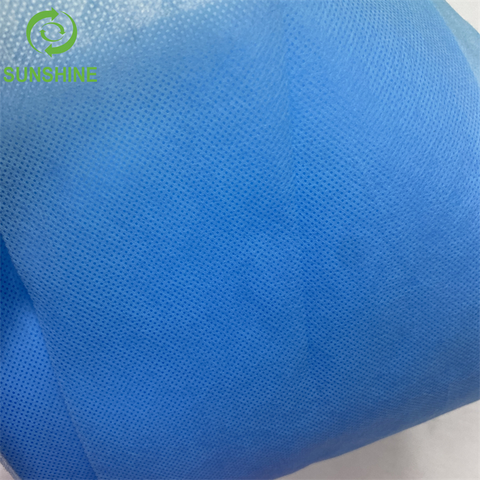 Hiqh Quality 100%PP Spunbond 25-30GSM Blue Or Other Color S SS Medical Nonwoven Fabric Roll Price