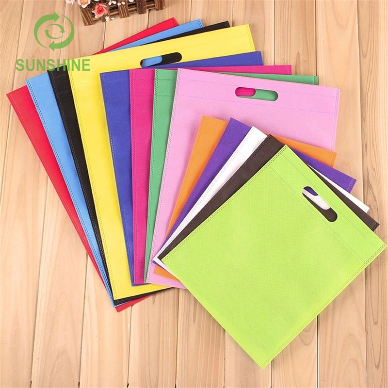 Biodegradable D-cut Eco 45-70gsm Nonwoven Shopping Bags Nonwoven Bags