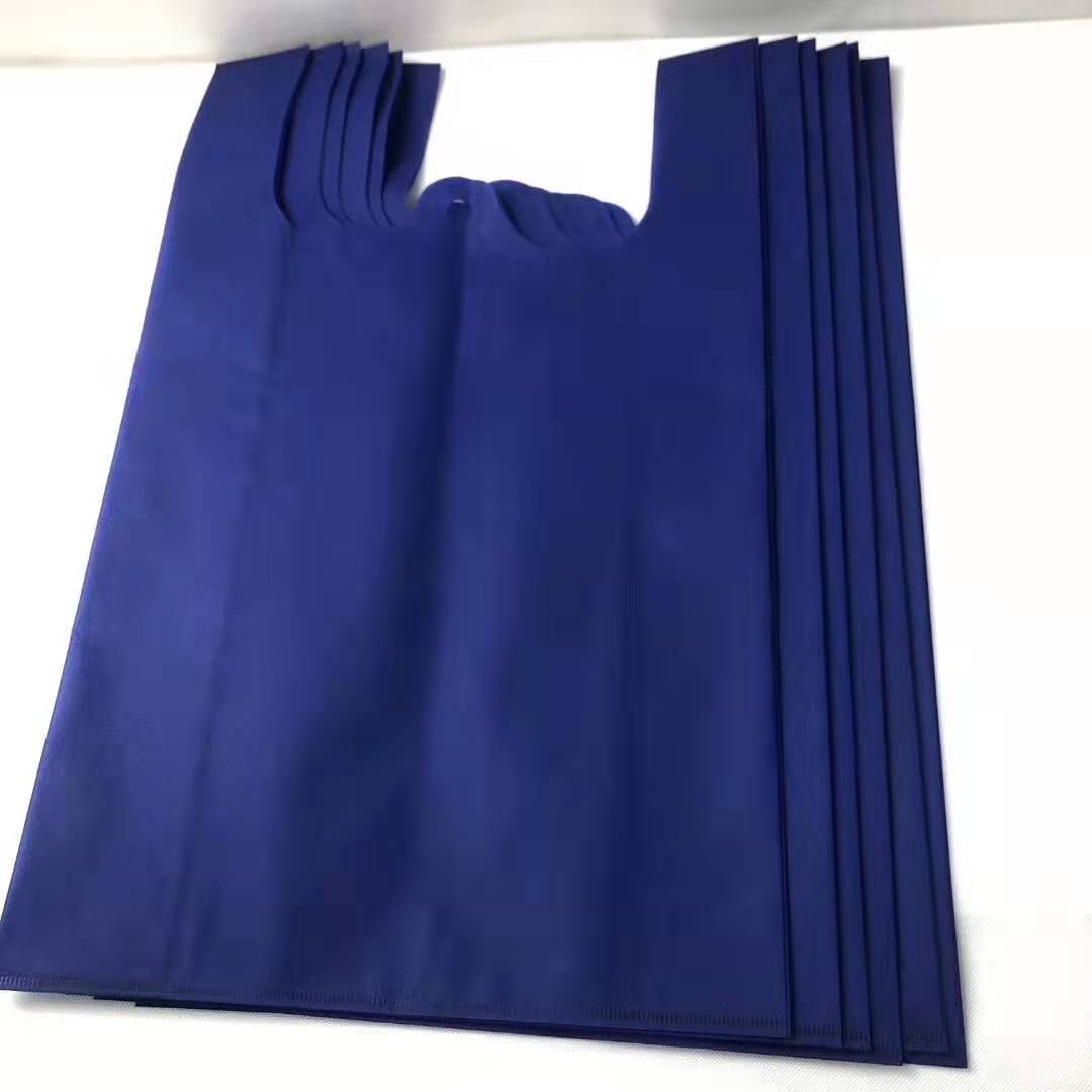 Eco-friendly T-shirt Bag for Shopping Bag PP Spun-bonded Non Woven T-shirt Bags Colorful PP NonWoven 