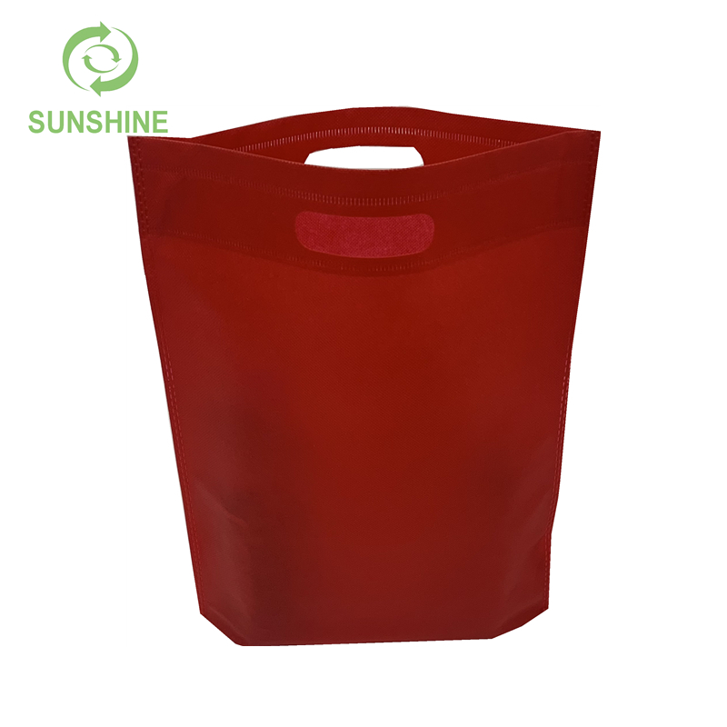Biodegradable D-cut 100%Polypropylene Nonwoven Shopping Bags