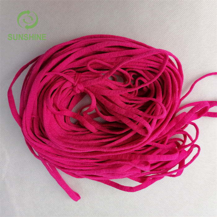Factory Price Round Non Woven Elastic Fabric for Earloop/ear Band for Make Medical Product