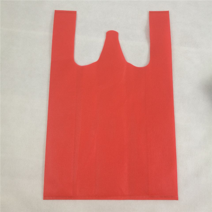 T-shirt Bag Pp Nonwoven Fabric Cloth Spunbonded S/SS/SSS Non Woven Fabric Colorful Vest Bag