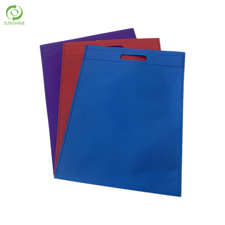 Non woven D-CUT shopping bag material color nonwoven pp spunbond fabric