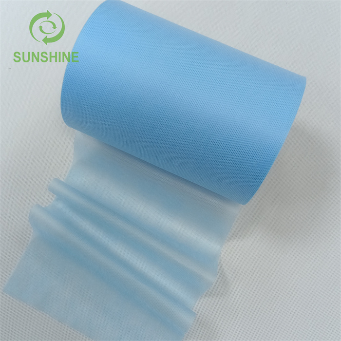 Eco-friendly 100% PP Nonwoven Fabric Roll Colorful Non Woven Fabric Cloth for Medical