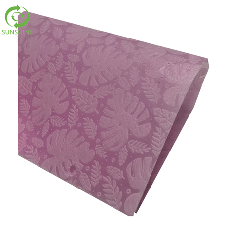 Flower wrapping material embossed nonwoven fabric roll supplier