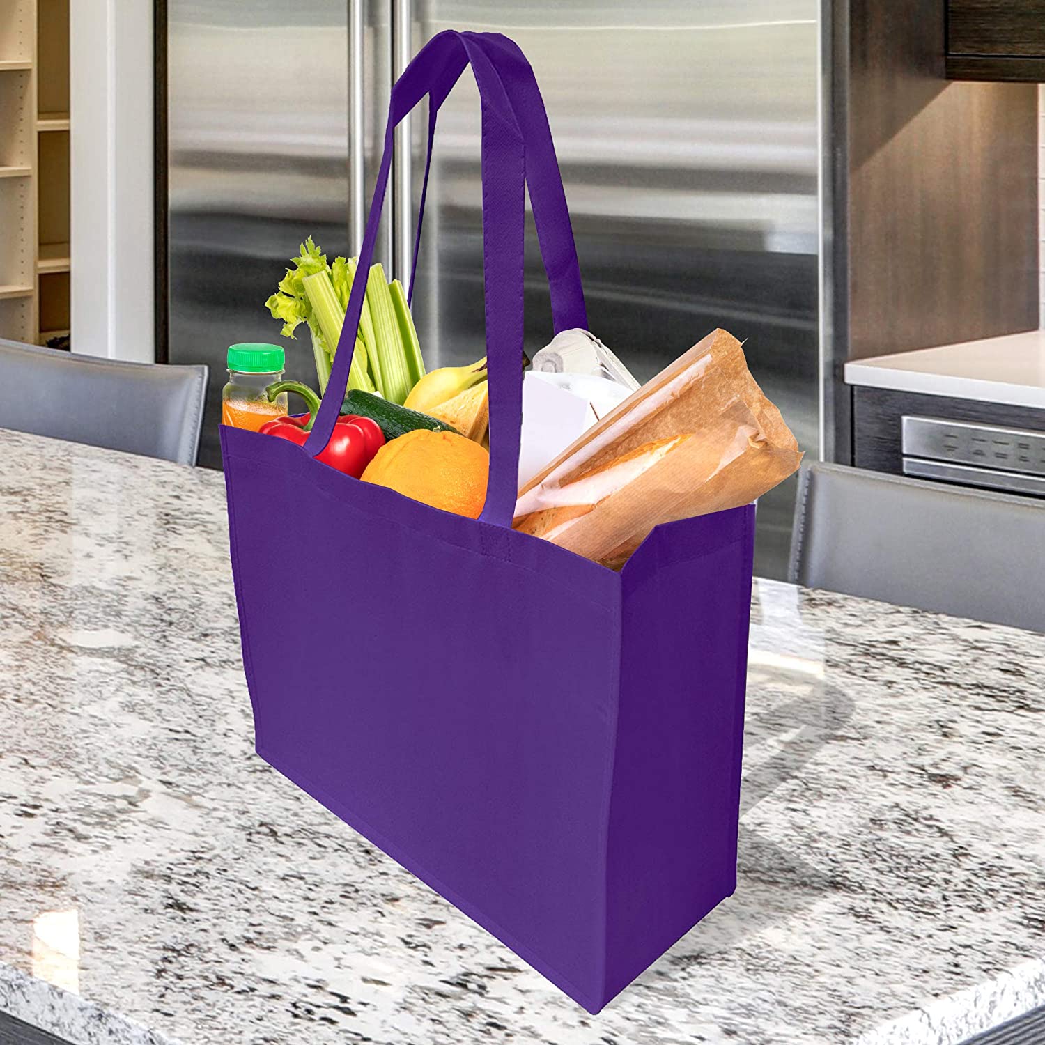 Multi-Color PP Non Woven Reusable Gift Bags/Shopping Bags with Handles