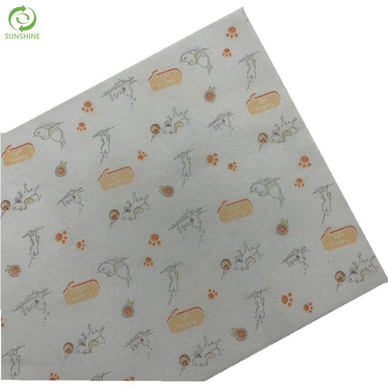 Hign quality 100% polyester spunbond printed non woven fabric for mask