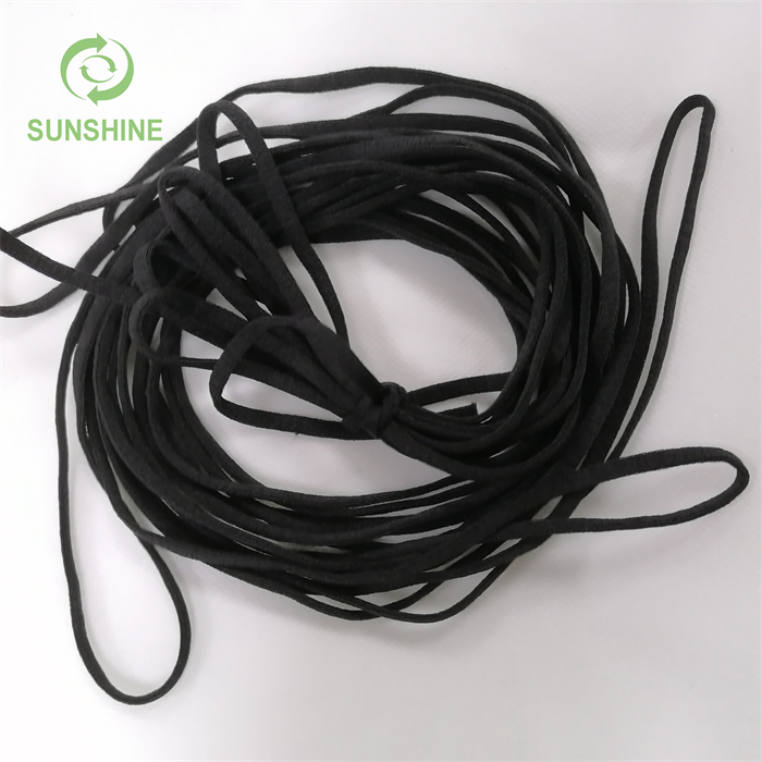 High Elastic 3mm-5mm Round/Flat Ear Band Earloop for Make Medical Prouct