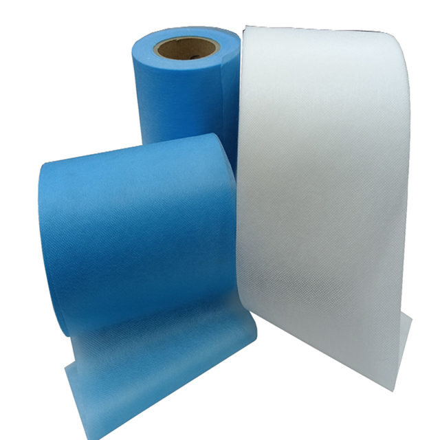 Blue and white color material pp spunbond nonwoven fabric roll price