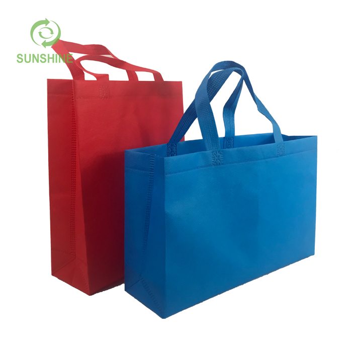 High Quality Colorful Reusable 70-80gsm 100% Pp Spunbond Nonwoven Shopping Bag