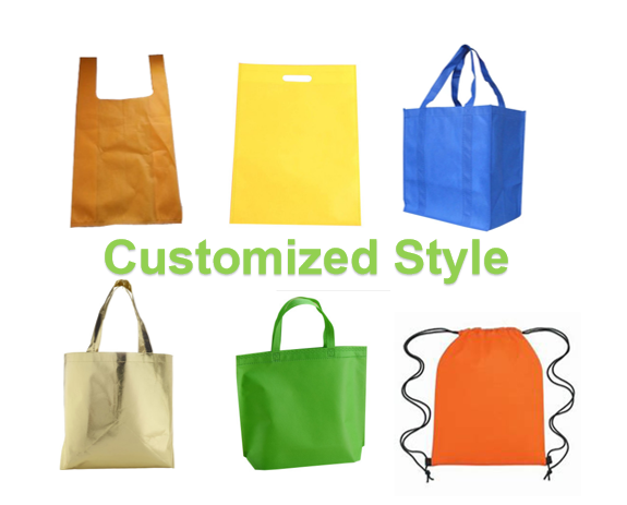 Multi-Color PP Non Woven Reusable Gift Bags/Shopping Bags with Handles