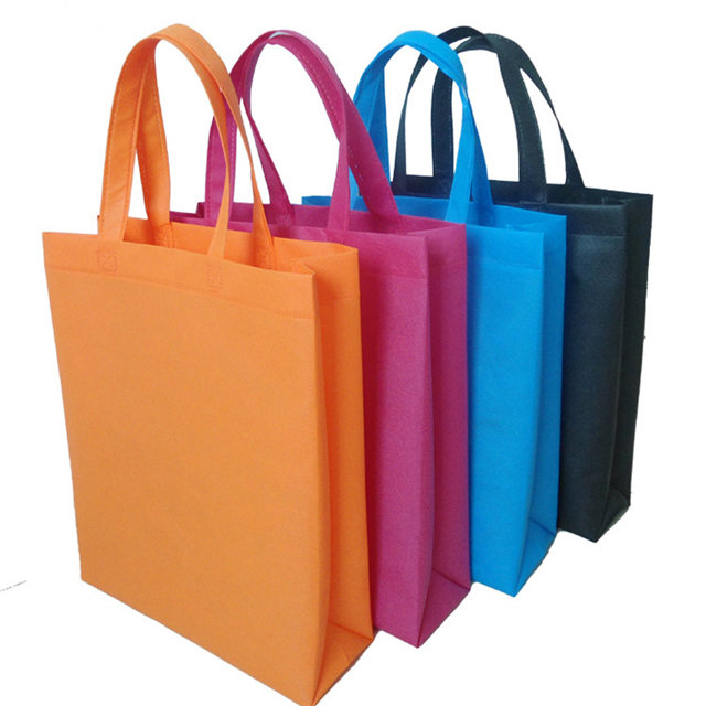 Supermarket PP Spunbond Non woven Shopping Handle Bag