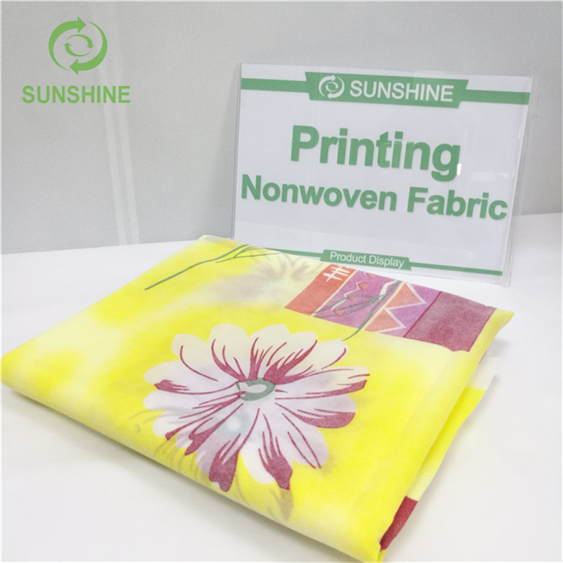 Printed 100%pp Spunbond Nonwoven Fabric for Tablecloth/Mattress/Shopping Bag