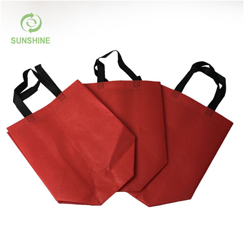 Foldable Tote 100%pp Handle Non Woven Shopping Bags with Logos