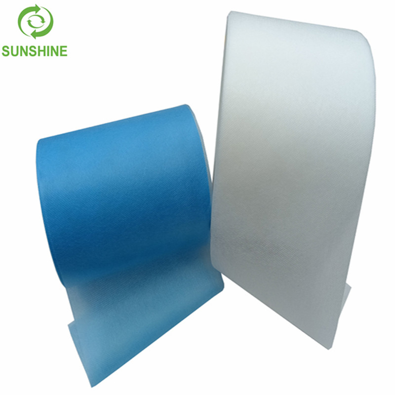 25gsm 3ply face cover material pp spunbond color nonwoven fabric small roll 