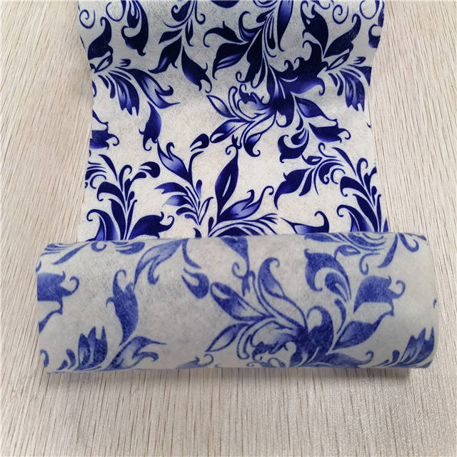 New Design Spunlace printed non-woven fabric from China munufacture