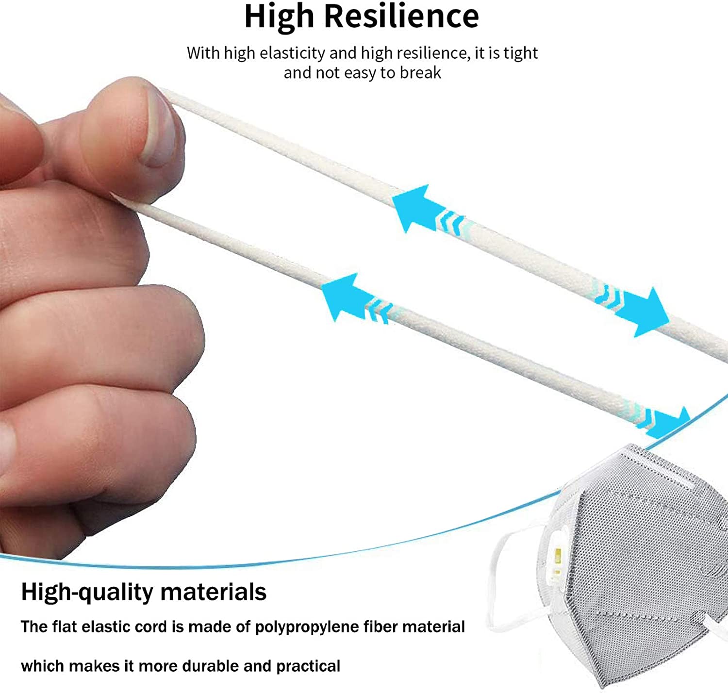  Elastic String Cord Elastic Rope Heavy Stretch High Elasticity Knit Strap