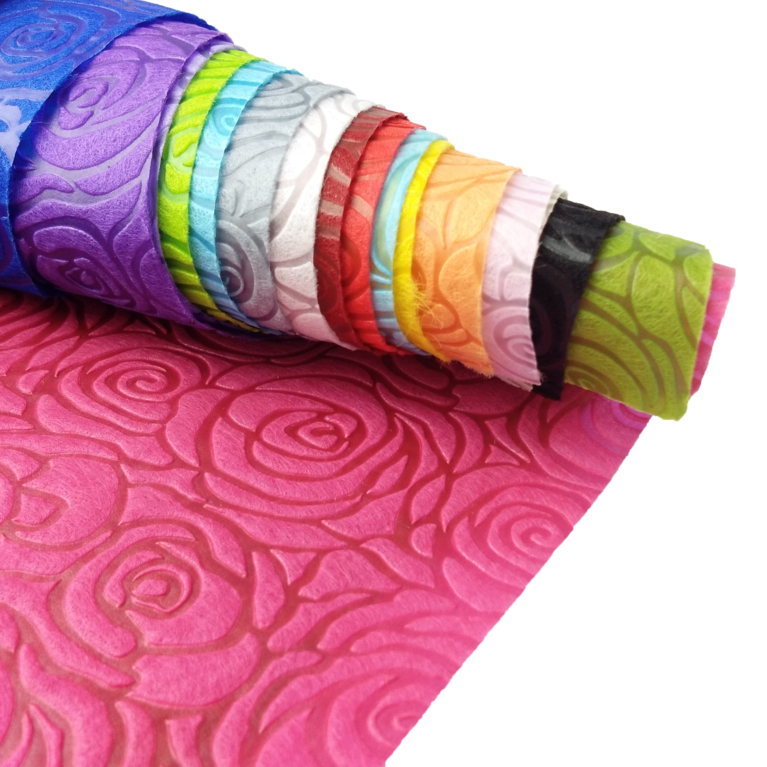 Premium wrapping paper Emboss nonwoven fabric roll for wrapping flower gifts